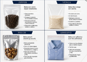 tipos de bolsas Bolsas para Empaque